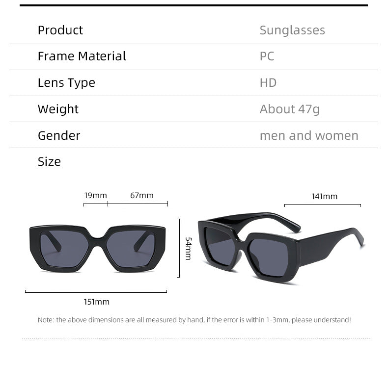 Damen Extravagante Geometrische Sonnenbrille Brehn