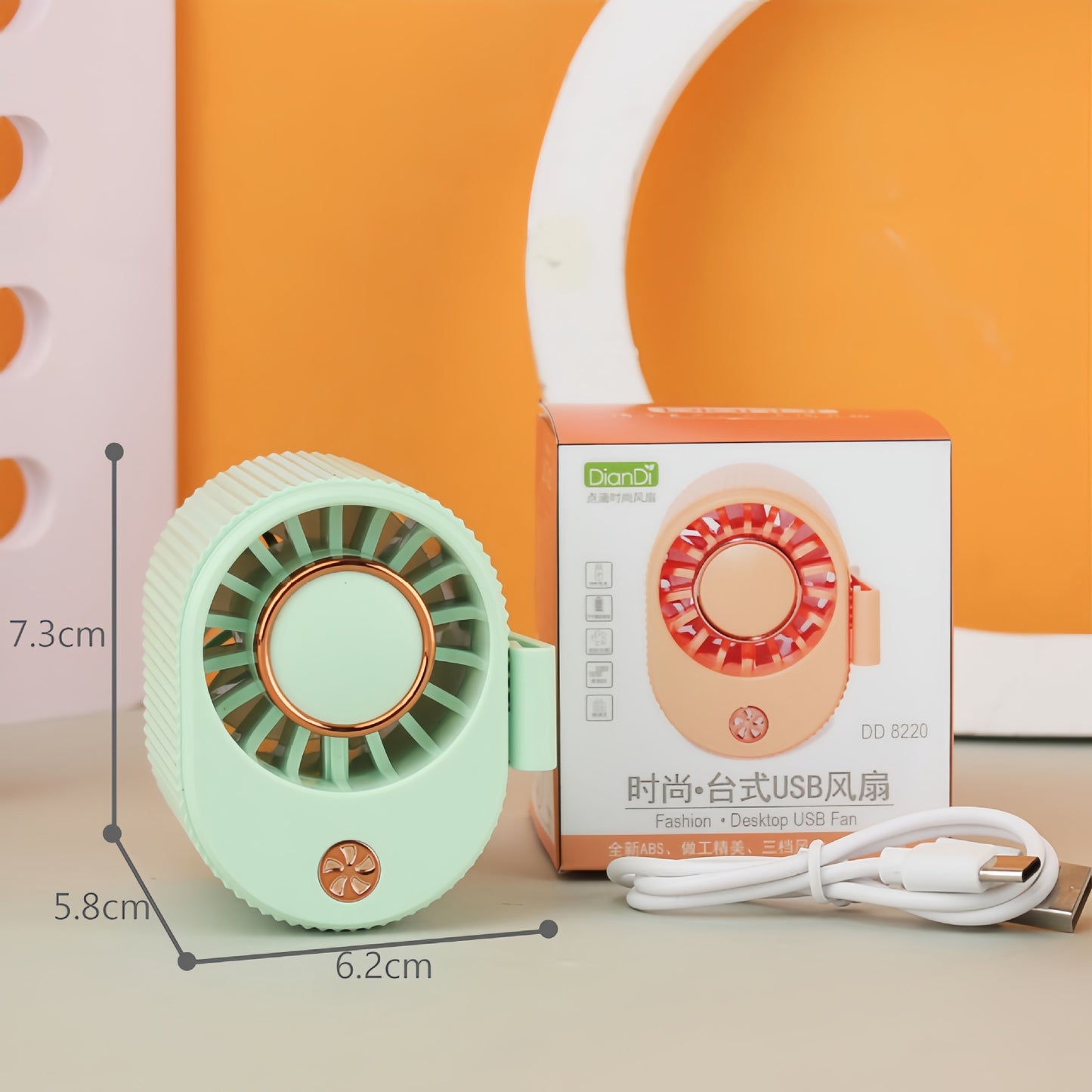 Damen Tragbarer Handventilator mit flexibler Neigetechnologie und leistungsstarker Luftstromtechnologie Brehn