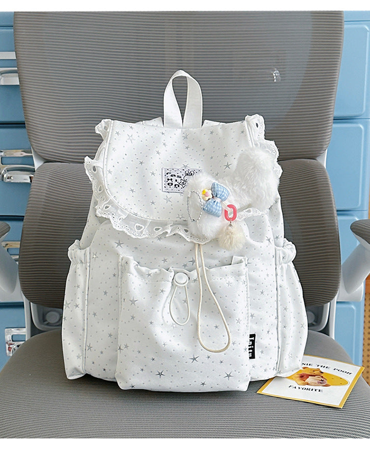 Sternenprint Rüsch-Rucksack Brehn
