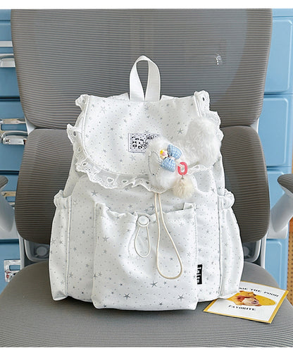 Sternenprint Rüsch-Rucksack Brehn