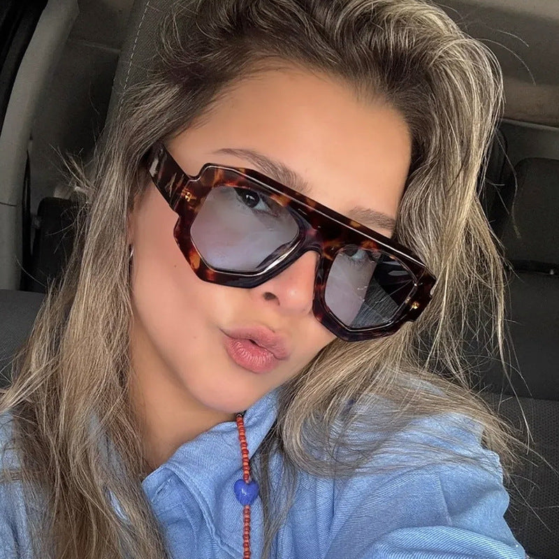 Damen modische hexagonale Sonnenbrille Brehn
