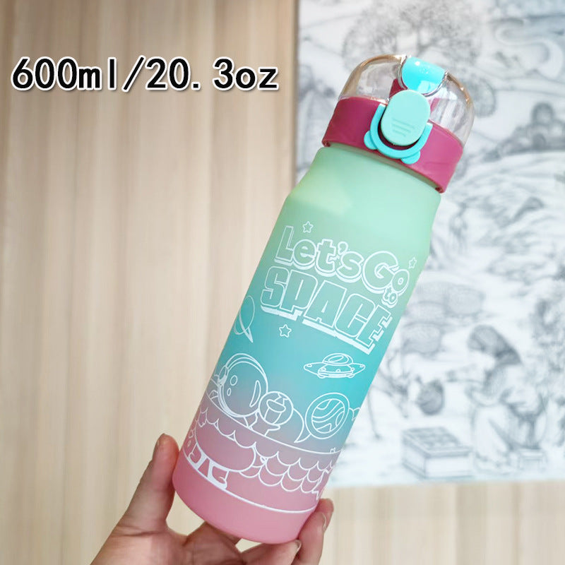 Damen kreative Wasserflasche im Weltraum-Design Brehn