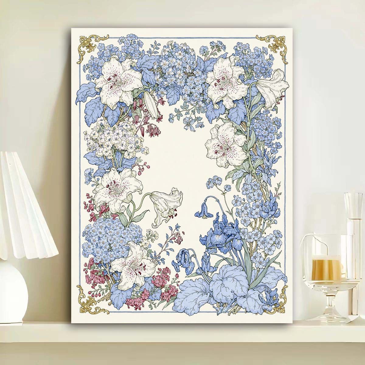 Botanische Blumenkunst Wandkunst Brehn