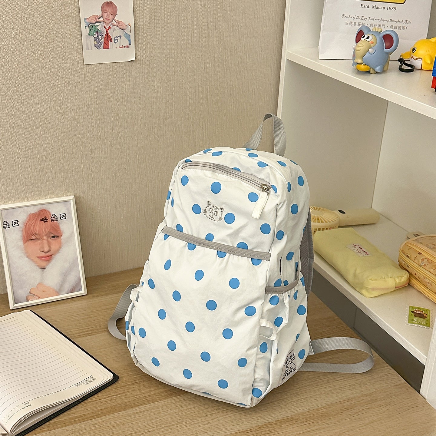 Punkte gemusterten Rucksack