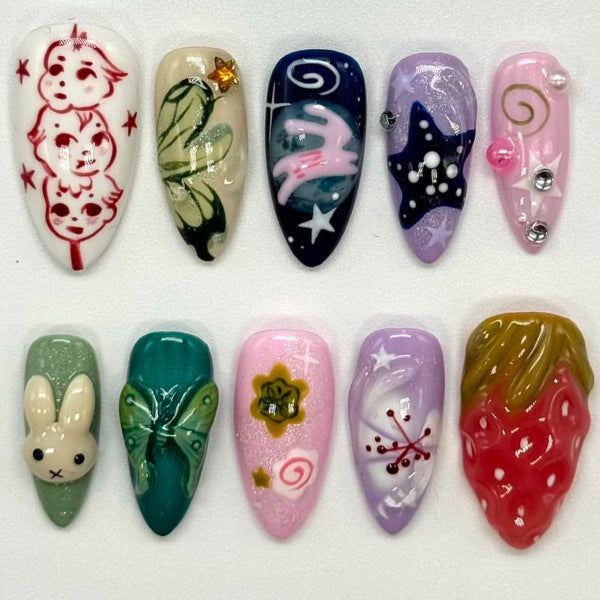 Thematic Artisan Press-On Nail Set Brehn