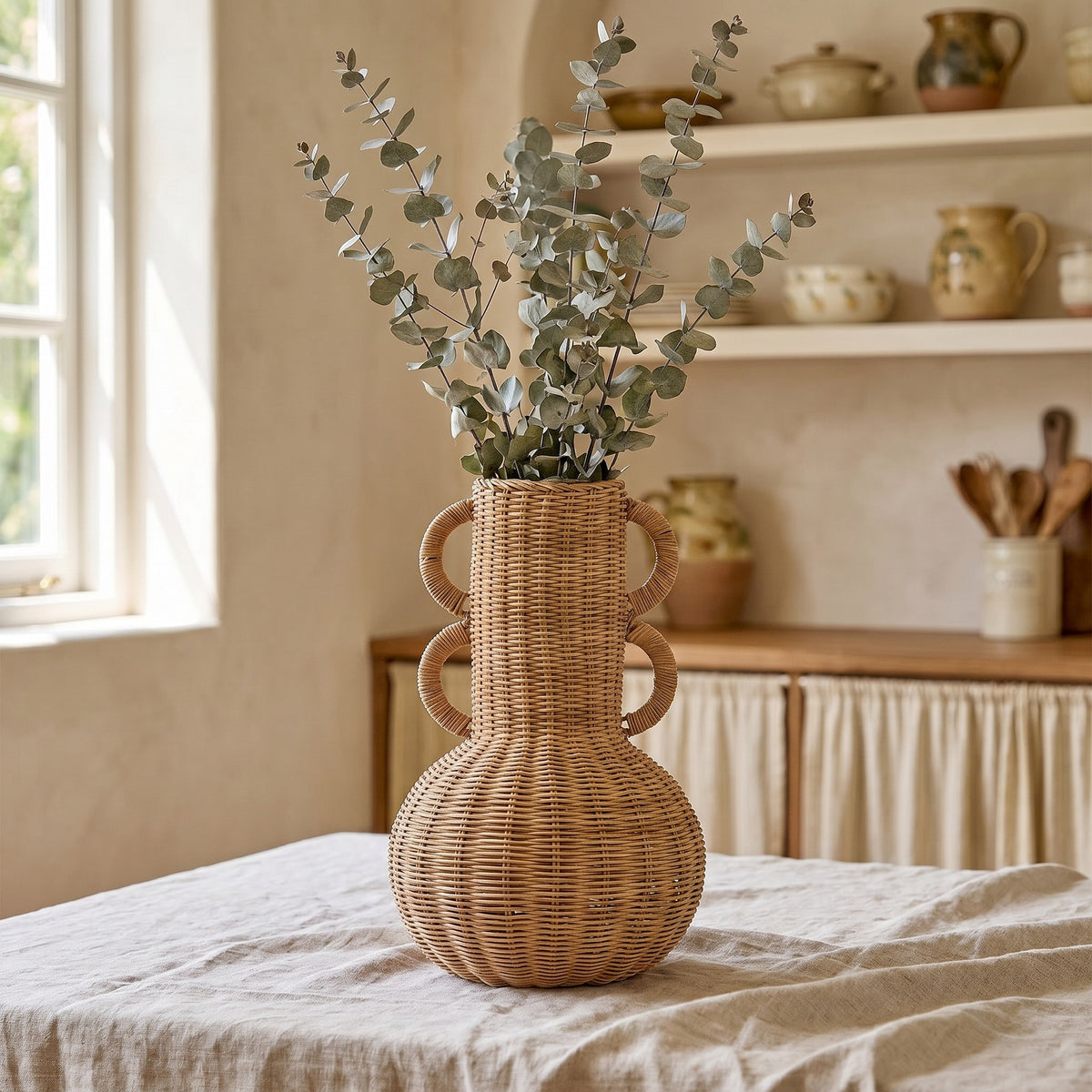 Handgefertigte Dekovase mit modernem Design Brehn