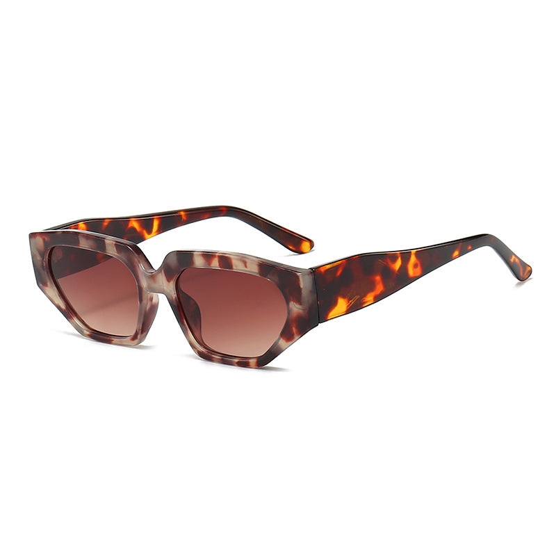 Damen Modische Sonnenbrille im innovativen polygonalen Design Brehn