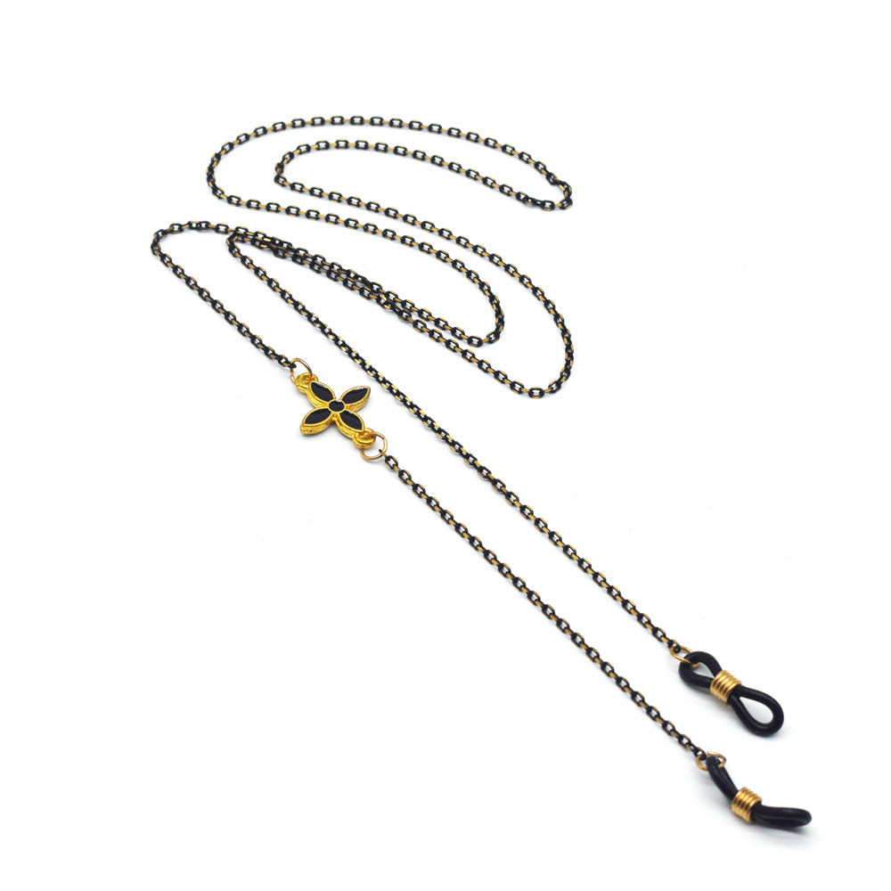 Chice Brillen-Kette mit floralem Detail Brehn