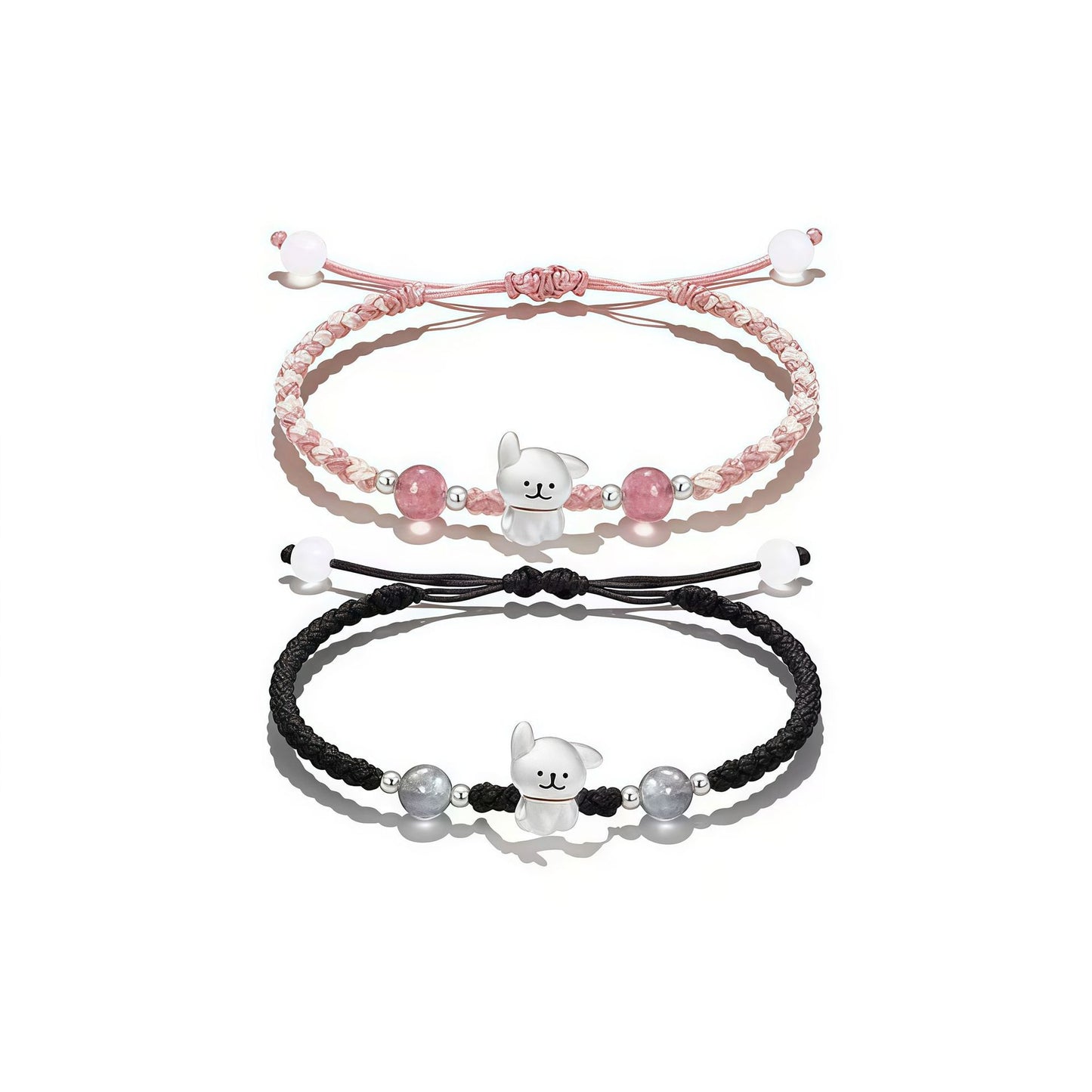 Verspieltes Hund Charm Perlen Armband Brehn