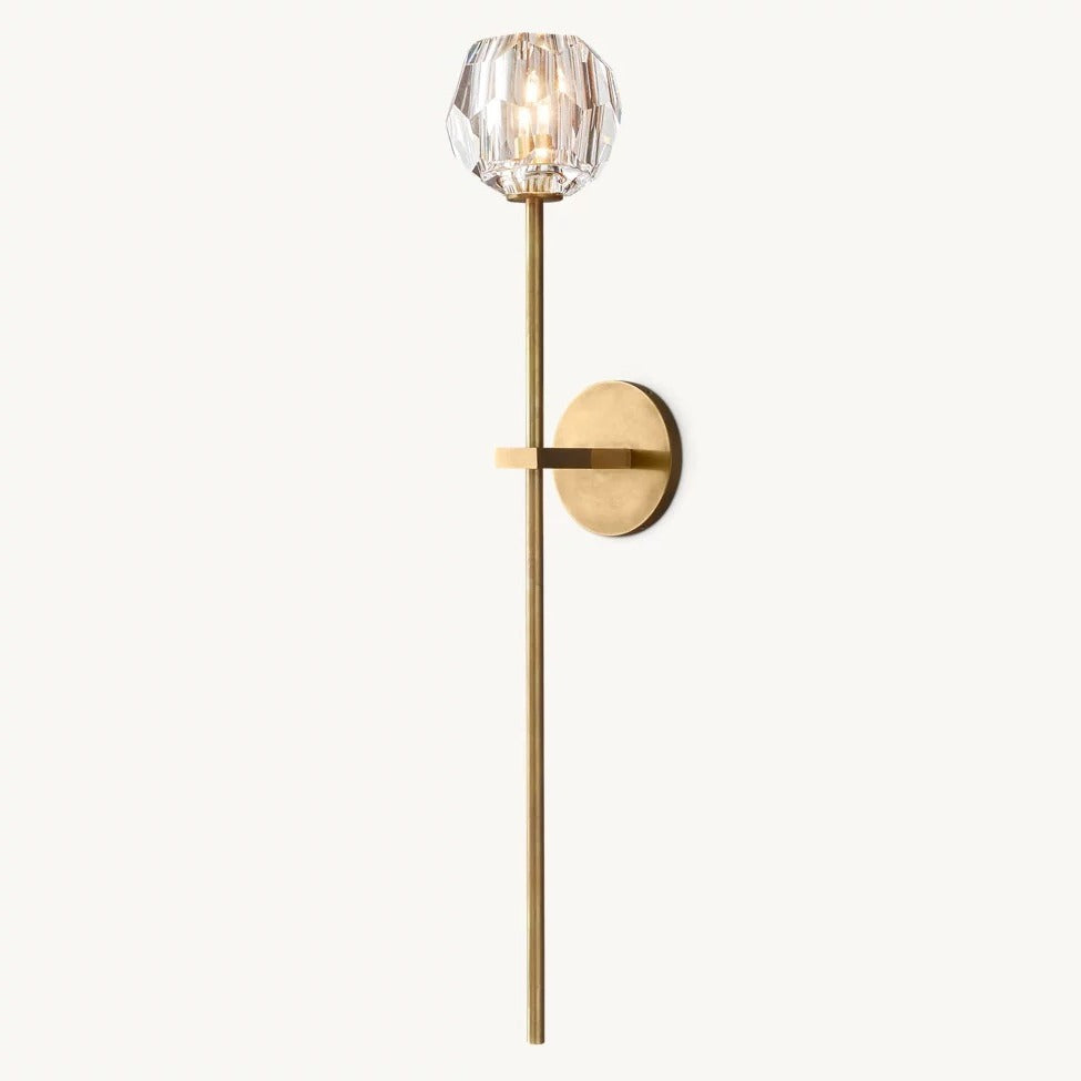 Elegante Kristall Wandleuchte