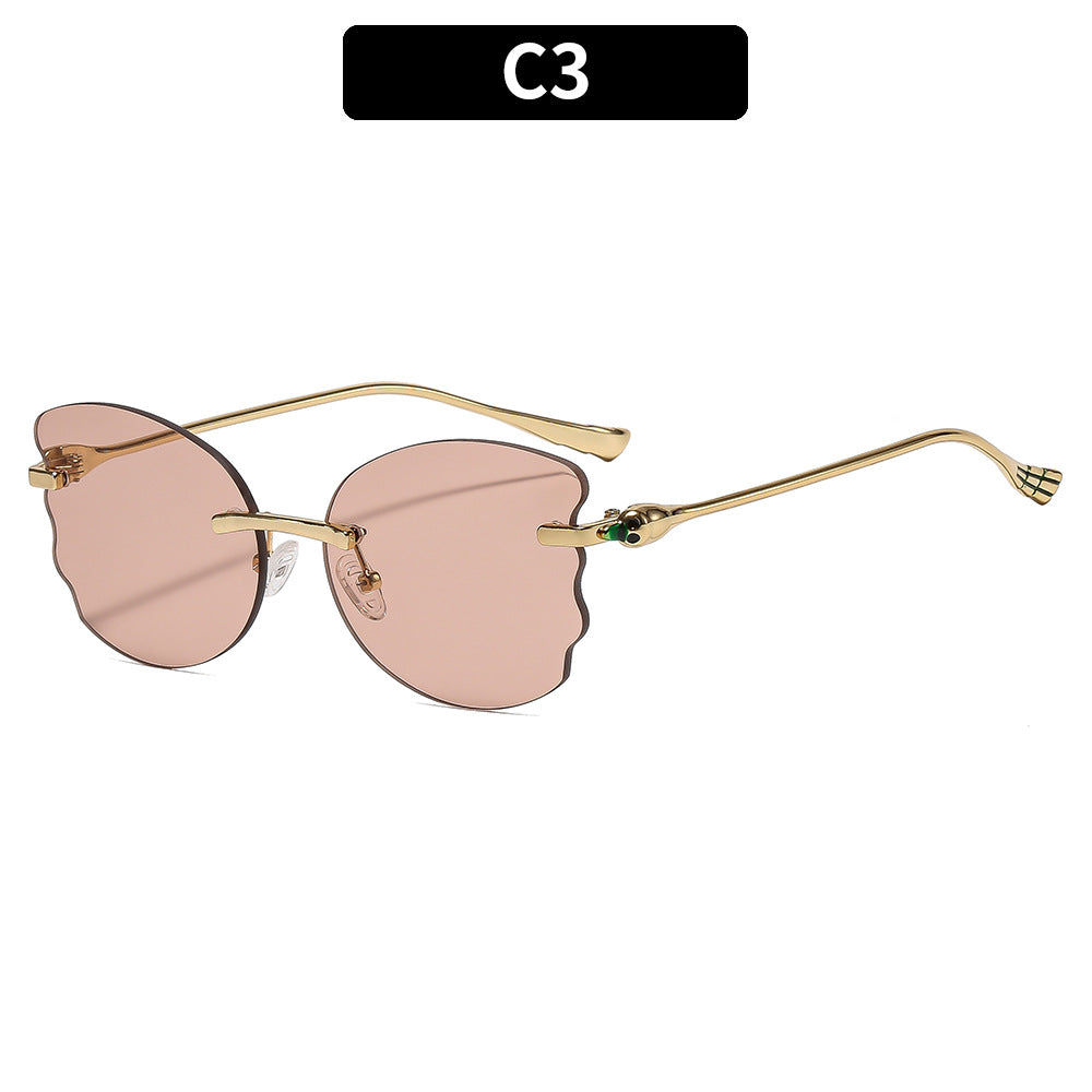 Künstlerische Blumrahmen-Sonnenbrille