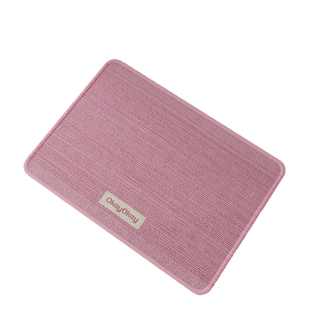 Low-Profile Ribbed Microfiber Entrance Doormat with Non-Slip Backing