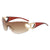 Damen sportliche Sonnenbrille im trendigen Shield-Design mit Herz-Akzenten Brehn