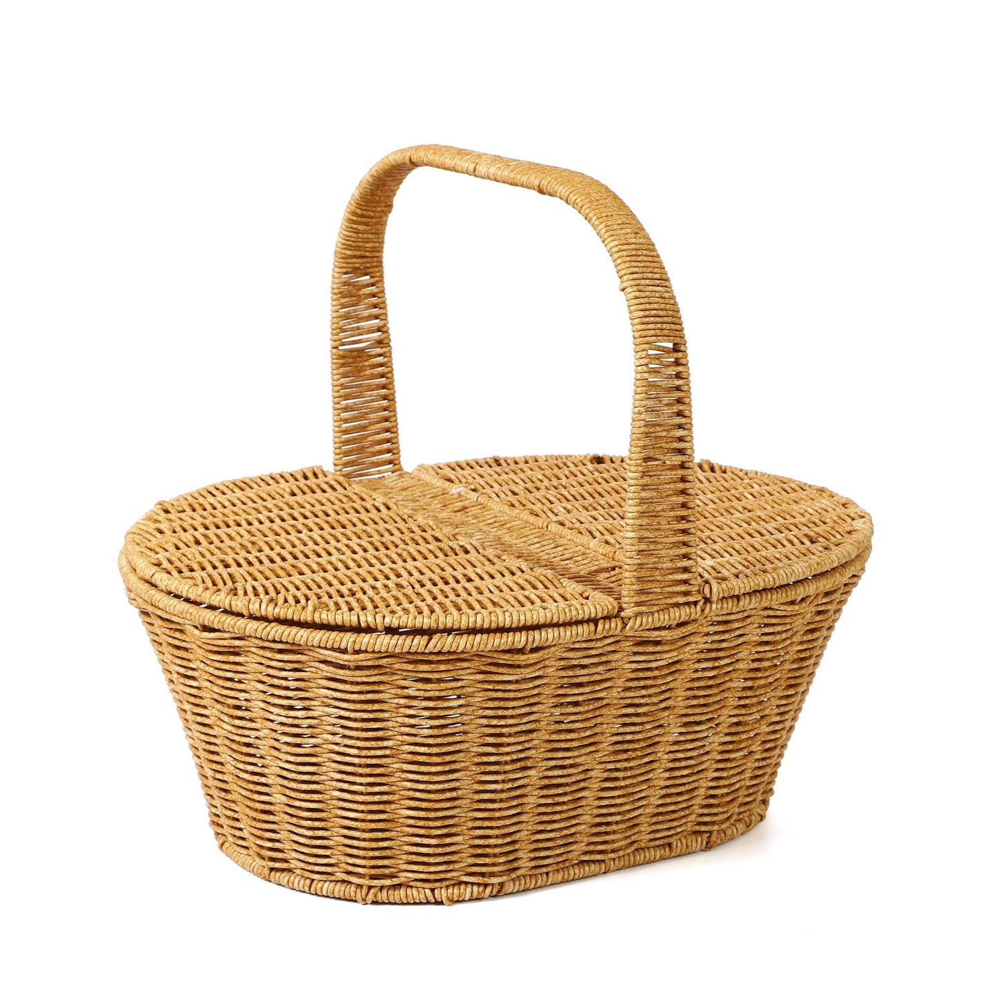 Damen geflochtener Picknickkorb Brehn