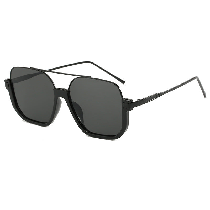 Damen Modische Sonnenbrille mit geschwungenem Metallrahmen und UV-Schutz Brehn