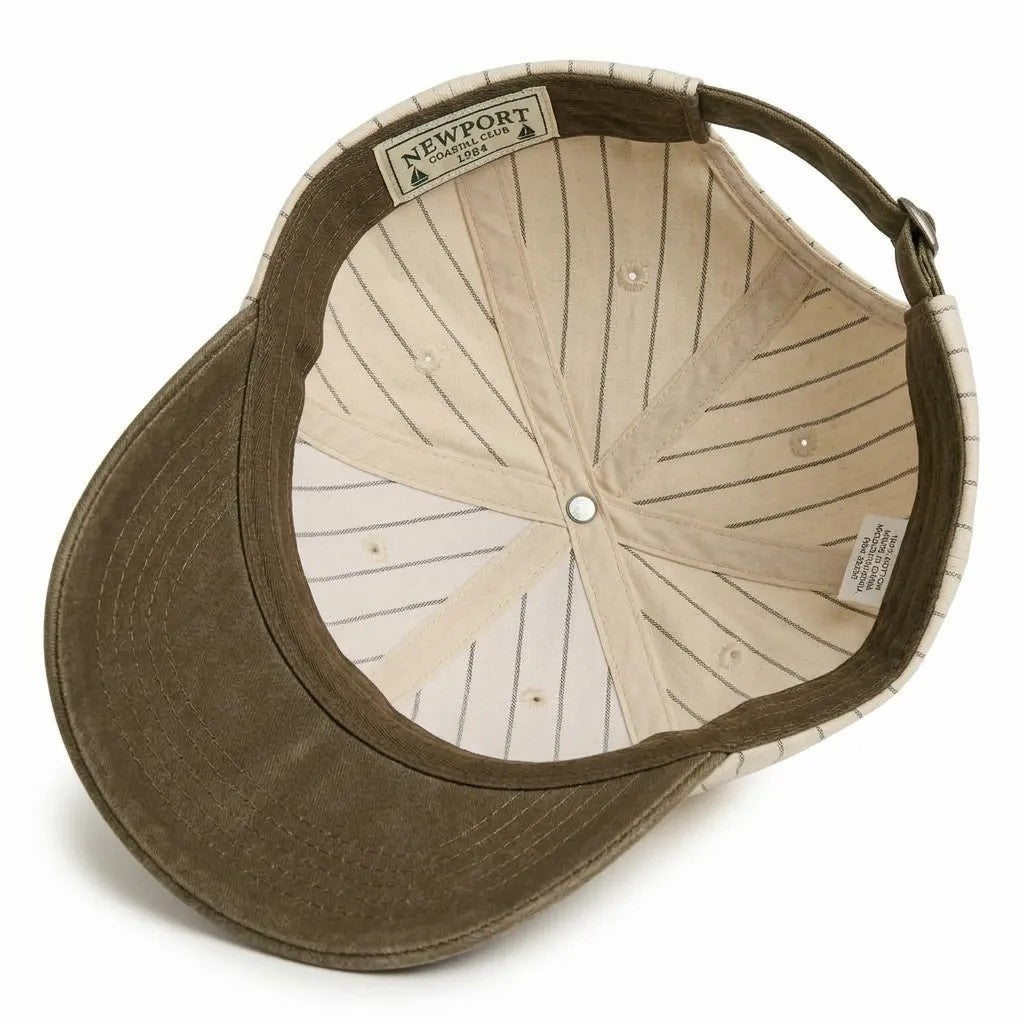 Damen lässige und stylische Kappe mit Streifenmuster Brehn