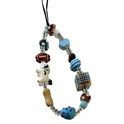 Handgefertigtes Perlencharms-Lanyard Brehn