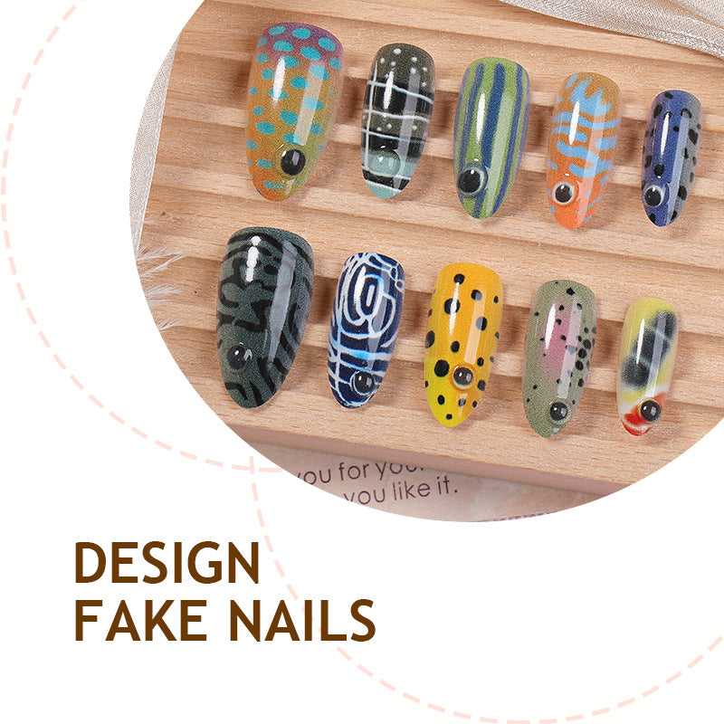 Kunstnagelset mit maritimen Fischdesign Brehn