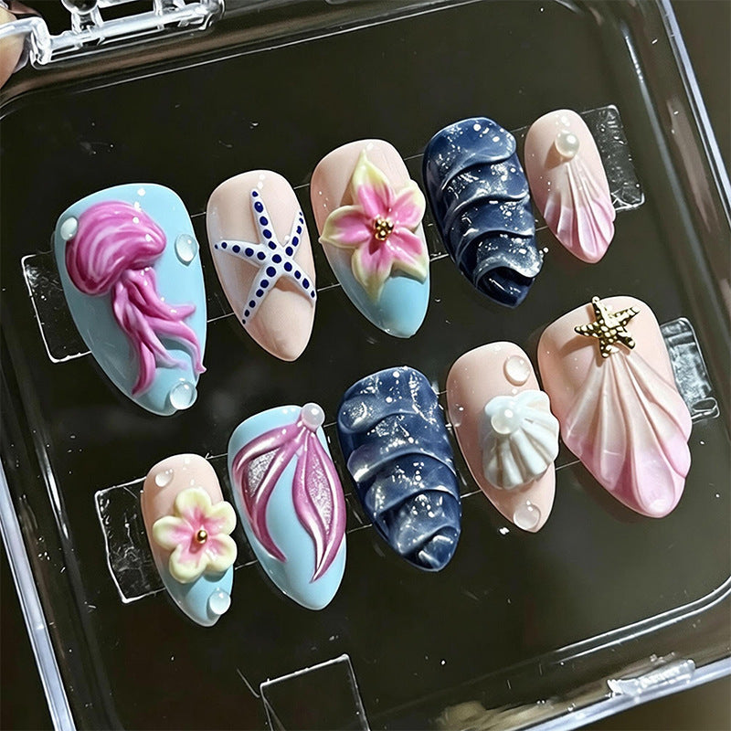 Luxus Nagelkunst-Set mit galaktischen Motiven Brehn