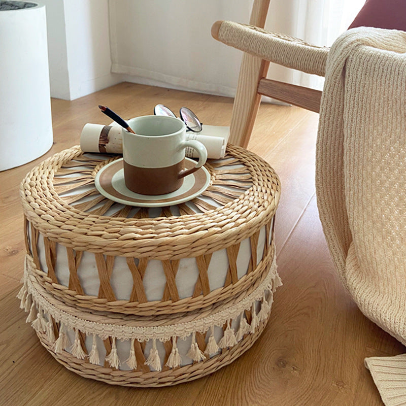 Handgefertigter Pouf Im Boho-Stil Brehn