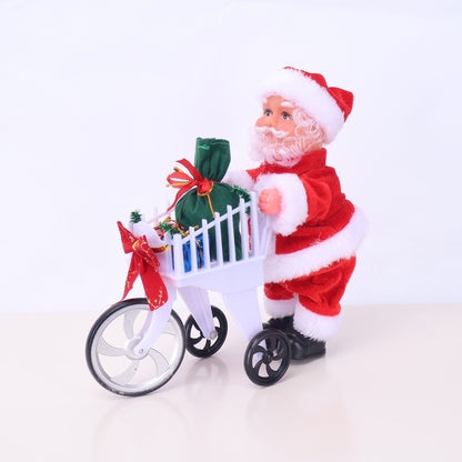 Dekorative Weihnachtsmannfigur mit Süßigkeit