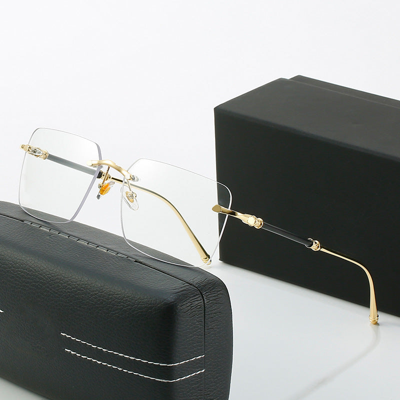 Damen modische Sonnenschutzbrille mit quadratischem Rahmen und luxuriösen Akzenten Brehn