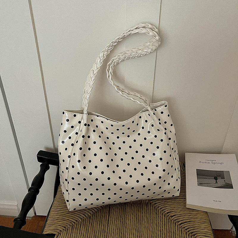 Polka-Dot-Muster-Handtasche
