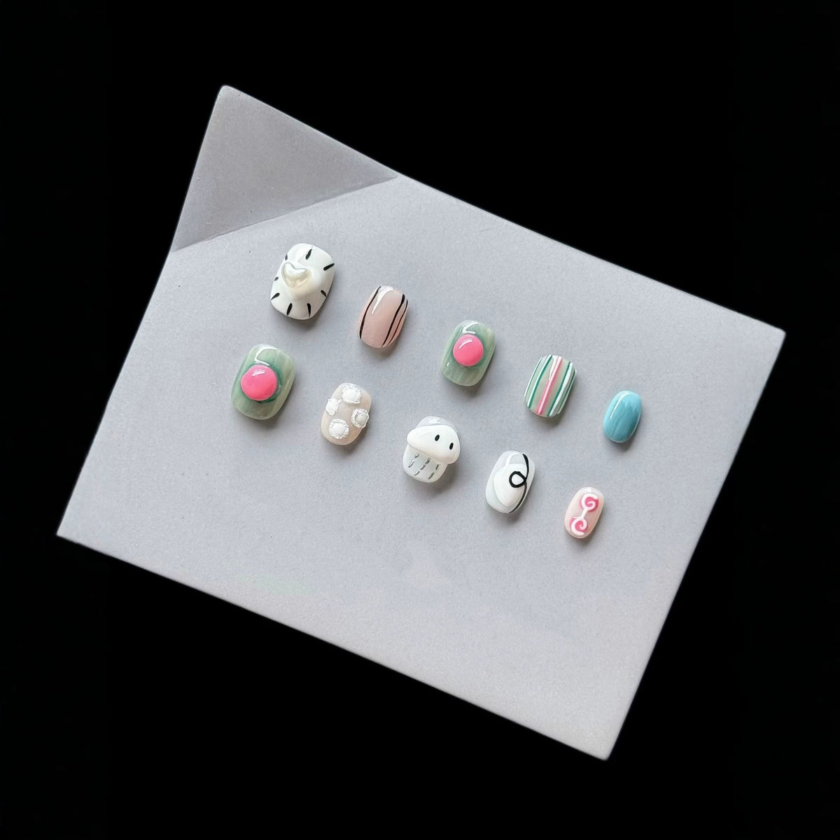 Kreative Press-On Nagelkunst Kollektion