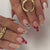 Elegante Blumendruck-Acryl-Nagelverlängerungen Brehn 1787913980