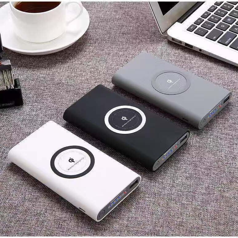 Powerbank mit kabelloser Ladefunktion und intelligenter Ladestandsanzeige Brehn