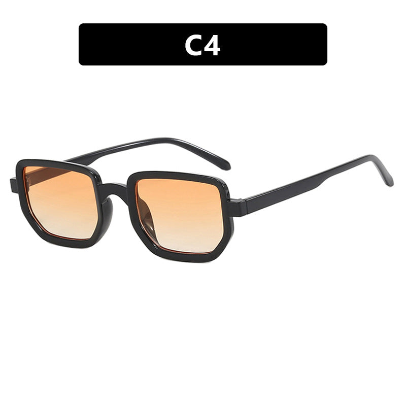 Damen geometrische Sonnenbrille mit modischem Rahmen und schützenden Gläsern Brehn