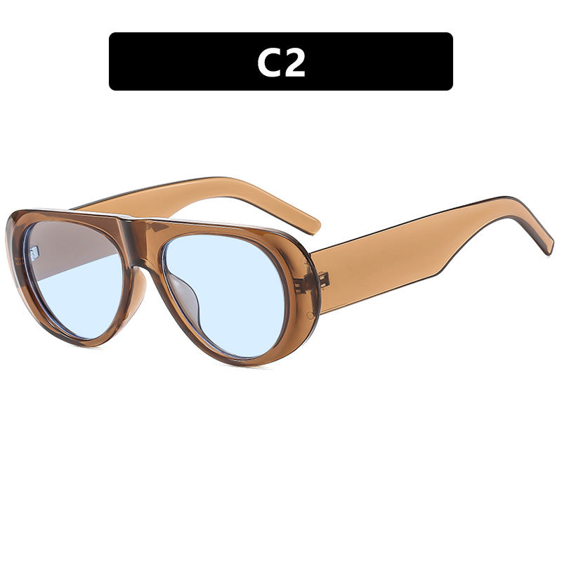 Damen zeitgenössische Sonnenbrille mit innovativem Design Brehn