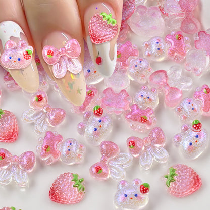 Dekorative 3D Nagelkunst Charms