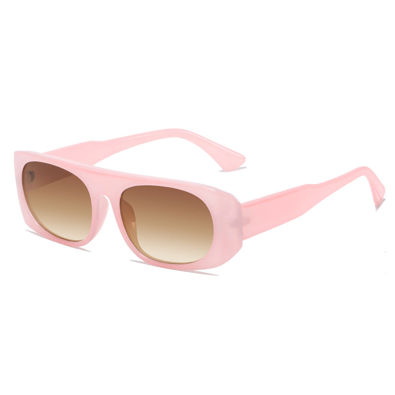 Damen modische Sonnenbrille im eleganten Schilddesign Brehn