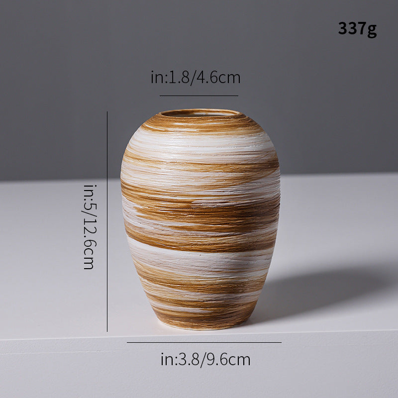 Künstlerische Spiraldesign Keramikvase Brehn