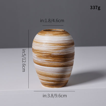 Künstlerische Spiraldesign Keramikvase Brehn