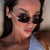 Damen elegante Halbgestell Sonnenbrille Brehn