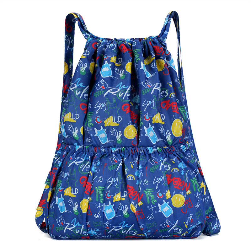 Blumenmuster Zugbeutel Rucksack Brehn