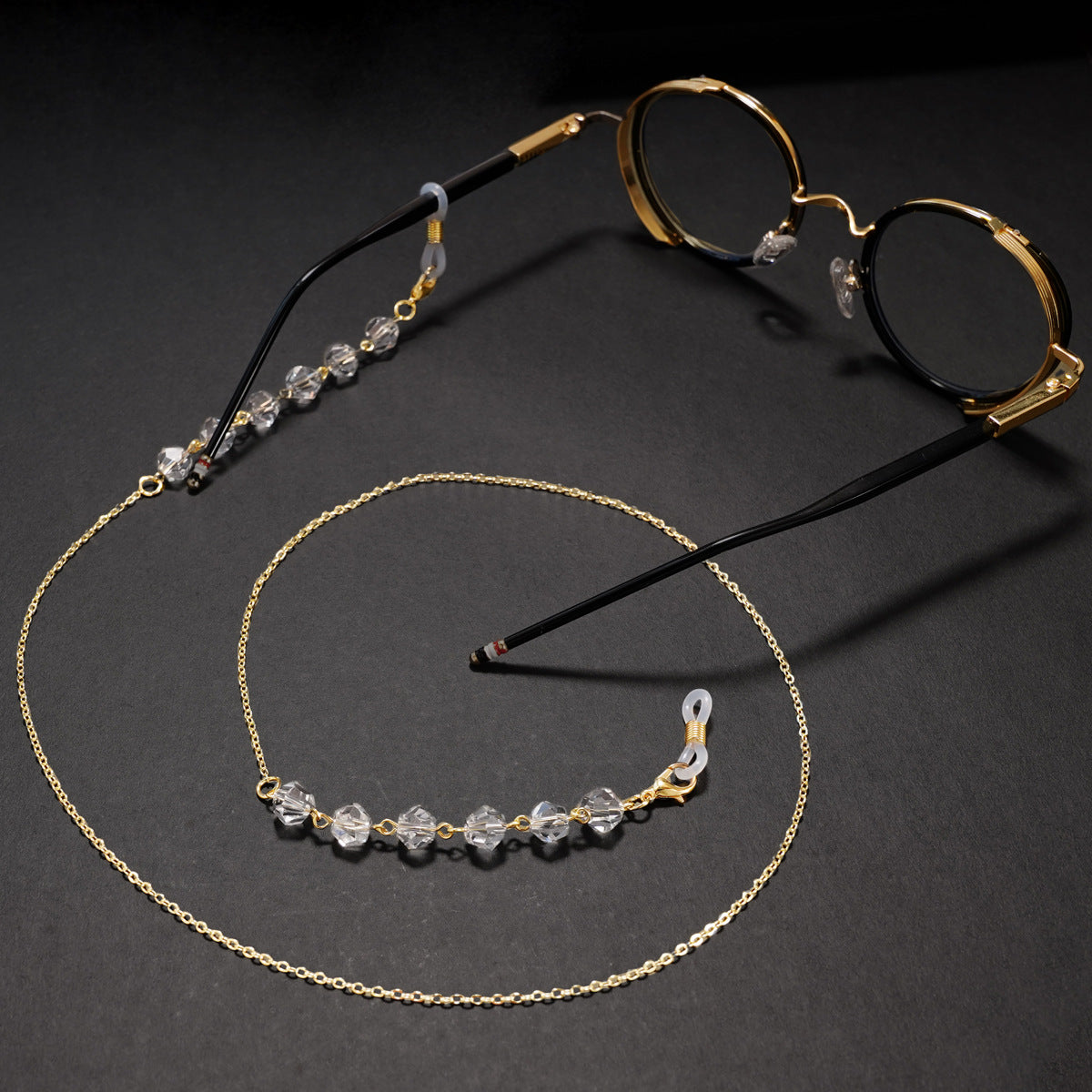 Elegante kristallbesetzte Brillen Kette Brehn