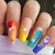 Kunstnagel Set mit bunten und kreativen Designs Brehn