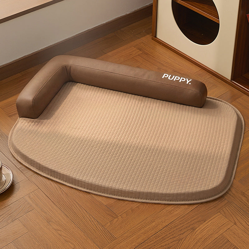 Unisex nan orthopädische Hundematte mit Gedächtnisschaum und erhöhtem Kopfkissenrand Brehn