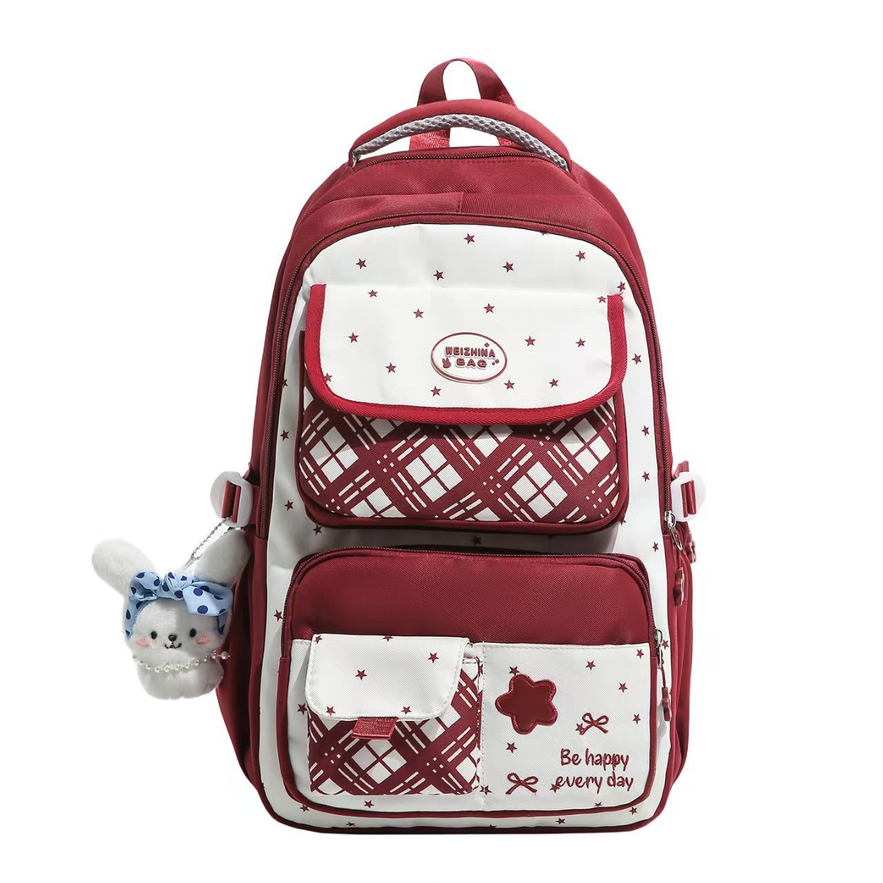 Multi-Compartt Plüsch Charakter Rucksack Brehn