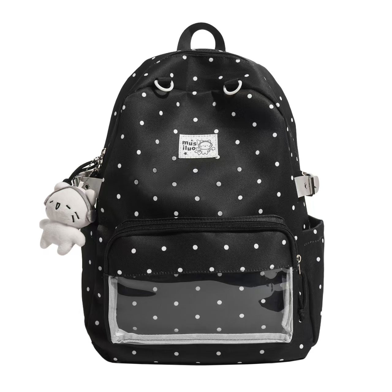 Pünktchen bestickter Rucksack Brehn