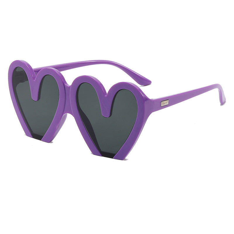 Damen Herzförmige Sonnenbrille mit auffälligem Design Brehn