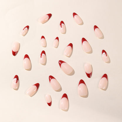 Chic French Tip Nagelkunst Set Brehn
