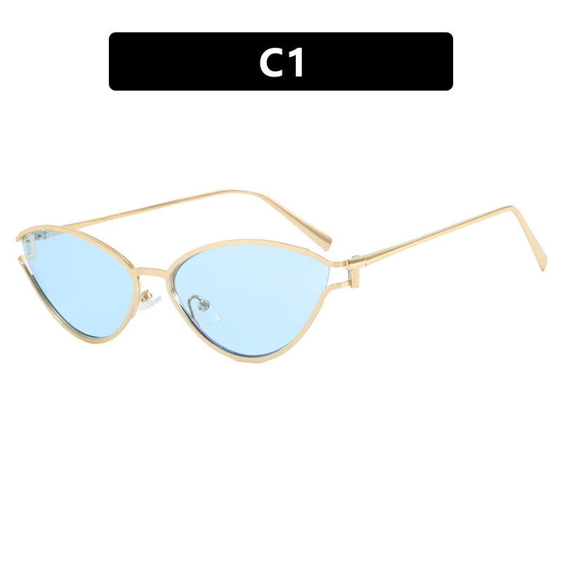 Damen Cat-Eye Sonnenbrille im eleganten Goldrahmen Brehn