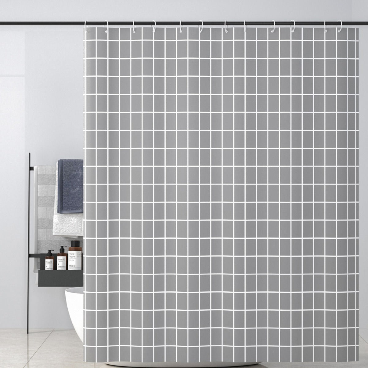 Moderne geometrische Muster Duschvorhang Brehn