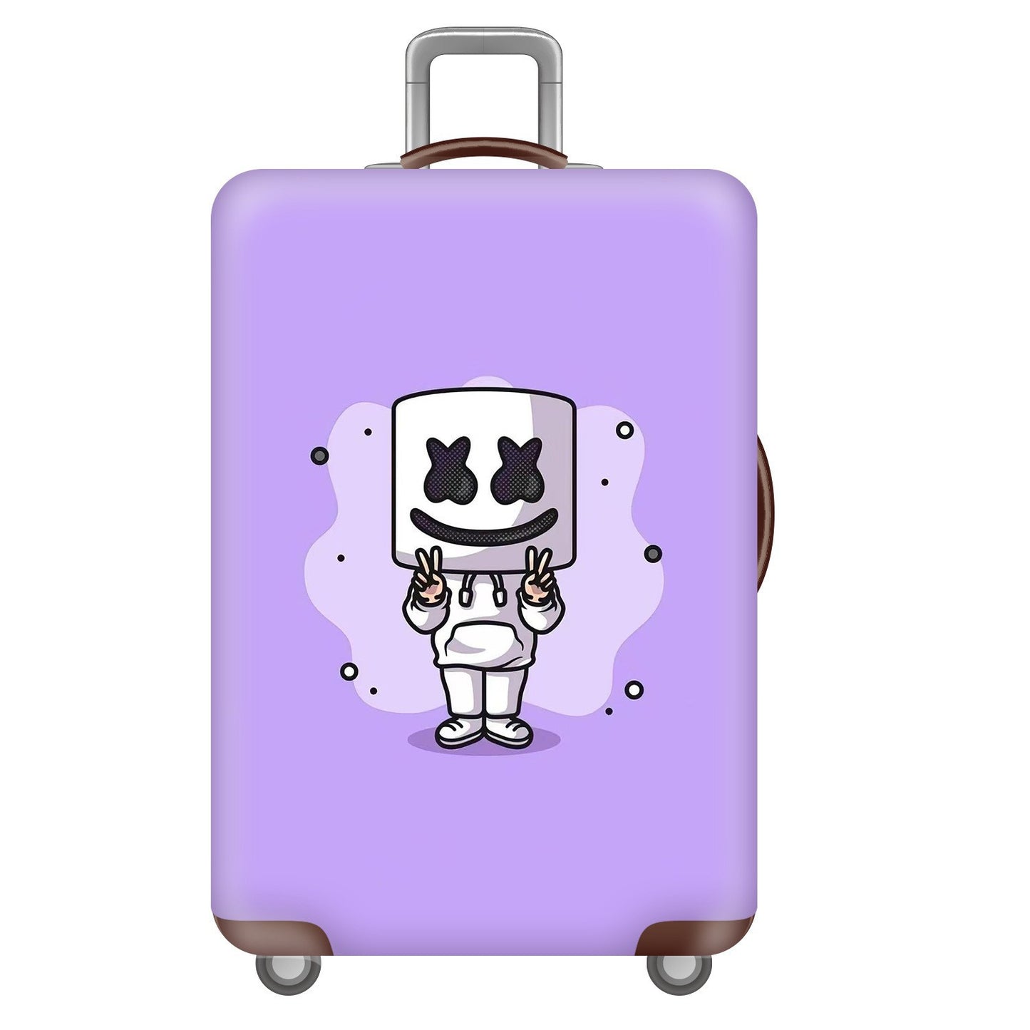 Unisex nan robuster Hartschalen-Trolley mit Löwenportrait Motivdruck, stoßfester ABS-Polycarbonat-Schale, mehrrädrigem Fahrwerk und TSA-Sicherheitsverschluss Brehn