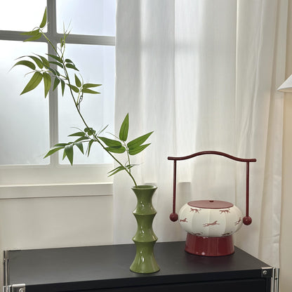 Retro Keramik Bambus Vase
