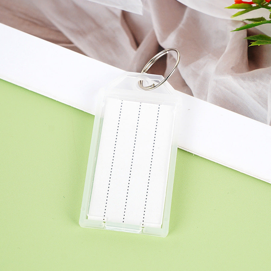 Unisex Etikettenanhänger mit transparenter Hülle und drei beschreibbaren Feldern Brehn
